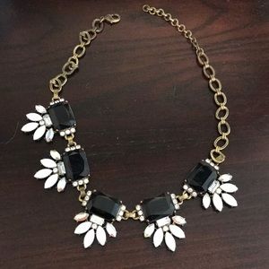 Black and white statement necklace